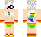 blonde girl rainbow wolf halloween costume