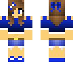 blue short haired girl