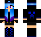 cool blue girl