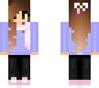 cute pink and purple winter girl