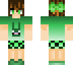 hair change pj green bunny girl
