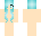 long cyan hair base