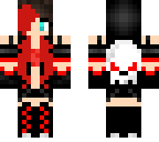 red goth girl