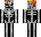 burnt skeleton