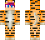 purple hair tiger onsie