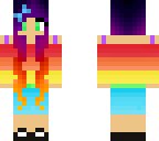 rainbow ombre girl