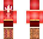 red pig tail girl