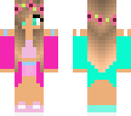 blue and pink summer