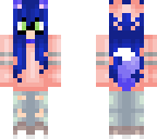 blue haired wolf
