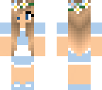 classic maid with a flower crown