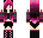 cool pink skater girl