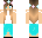 cute blu and white dress girl