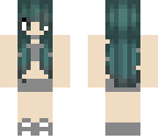 green hair girl