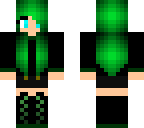 green haired teen girl