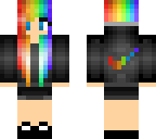 rainbow nike girl