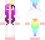 unicorn with purple ombre hair