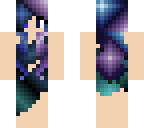 galaxy girl in shredded dress