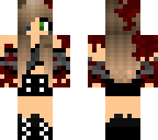 girl with blood green eye