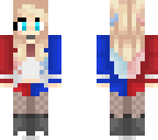 harley quinn - minecraft halloween skin
