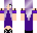 purple prom girl