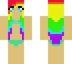 rainbow bikini girl