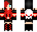 red goth girl edit