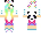 baby herobrine girl rainbow killer