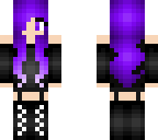 cute purple hair in cute outfit