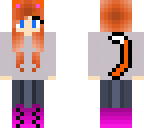 orange cat girl