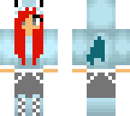 red shark girl