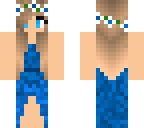 blue dress