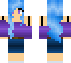 cute blue haired girl