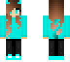 cute sea green devil