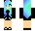 cyan-blue-haired girl
