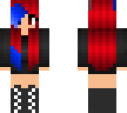 ombre red and blue