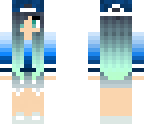 cyan hair 3pxl  tomboy