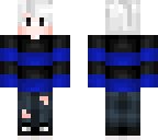 Emo White Haired Boy Minecraft Skin