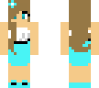 girl in long blue skirt