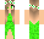 green dress