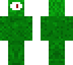 one-eyed green alien
