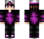 purple cap boy