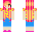 summer girl with sunset hair