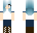 blue haired girl