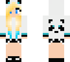 blue panda girl