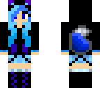 bule fox girl