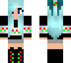 christmas blue girl
