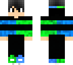 green and blue boy