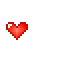 pixelated red heart