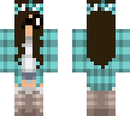plaid fall girl