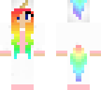 rainbow unicorn with rainbow hair